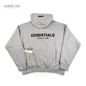 Fear of God Essentials Hoodie Dark Oatmeal SS22 size M